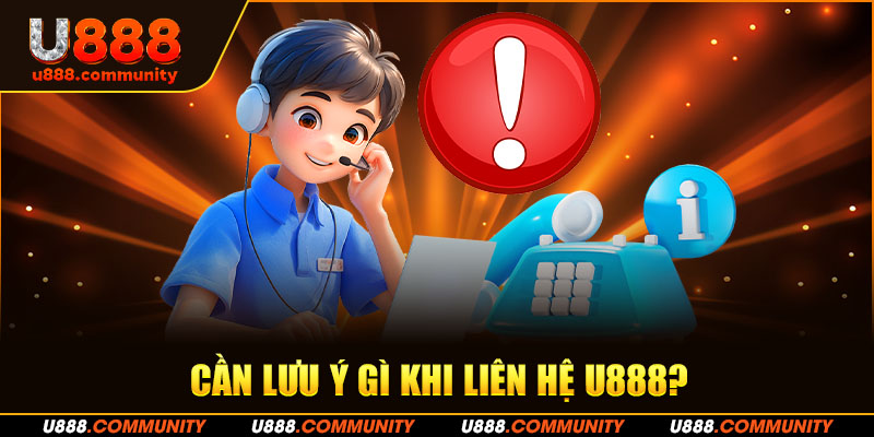 Cần lưu ý gì khi liên hệ U888?